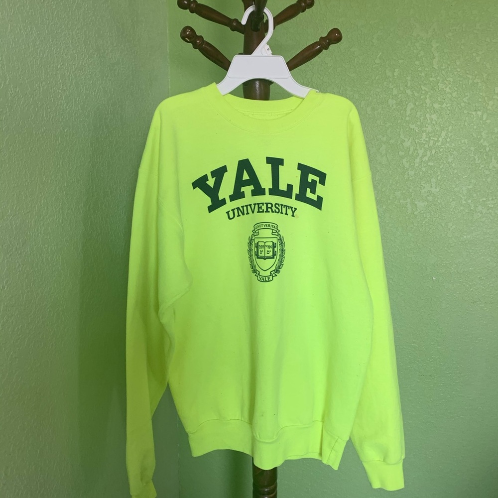 Neon oversized Yale sweatshirt